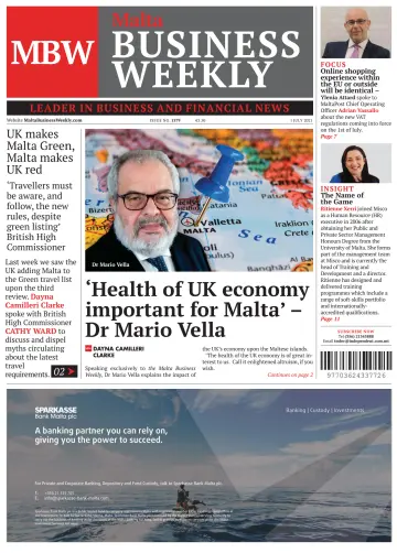 The Malta Business Weekly - 1 Jul 2021