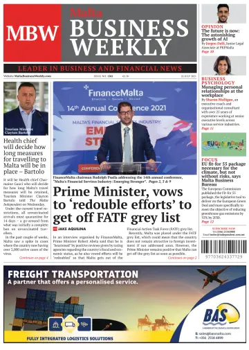 The Malta Business Weekly - 22 Jul 2021