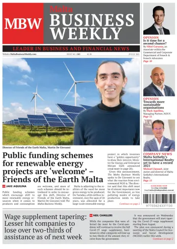The Malta Business Weekly - 29 Jul 2021
