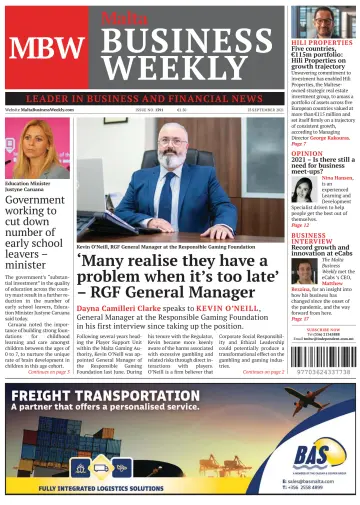 The Malta Business Weekly - 23 Sep 2021