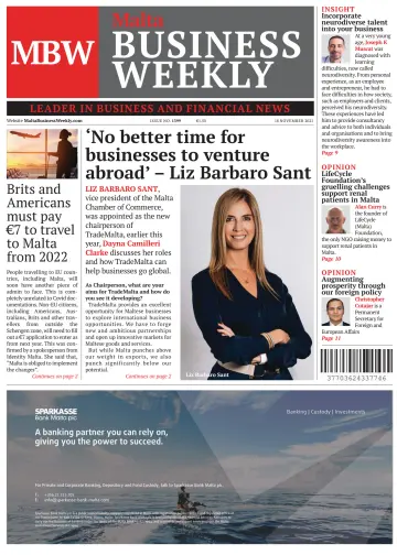 The Malta Business Weekly - 18 Nov 2021