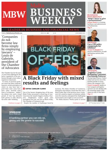 The Malta Business Weekly - 2 Dec 2021
