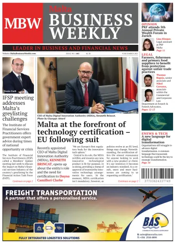 The Malta Business Weekly - 9 Dec 2021
