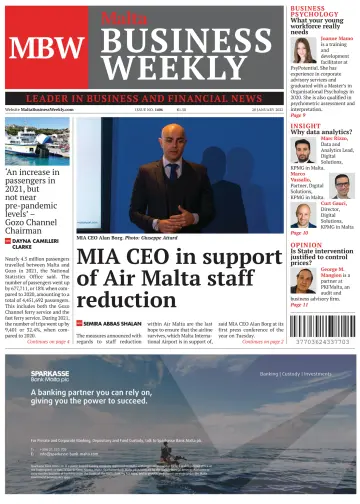 The Malta Business Weekly - 20 Jan 2022