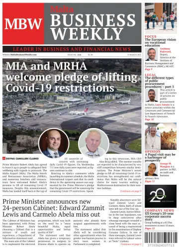 The Malta Business Weekly - 31 Mar 2022