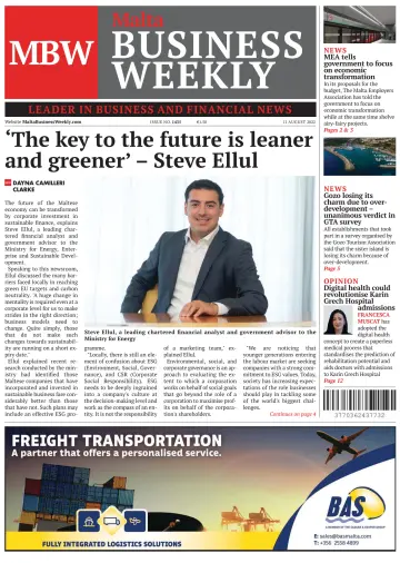 The Malta Business Weekly - 11 Aug 2022