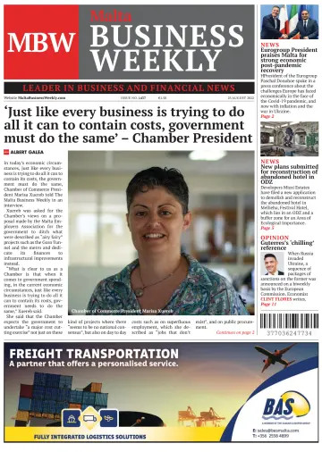 The Malta Business Weekly - 25 Aug 2022