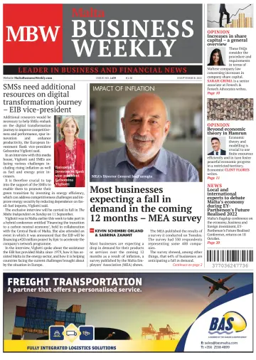 The Malta Business Weekly - 8 Sep 2022