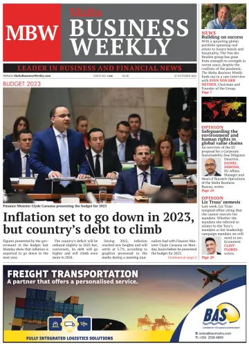 The Malta Business Weekly - 27 Oct 2022