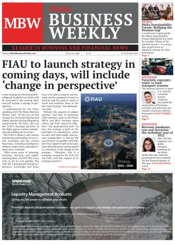 The Malta Business Weekly - 17 Nov 2022