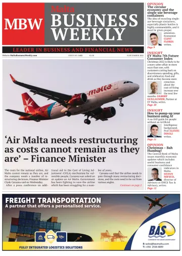 The Malta Business Weekly - 8 Dec 2022