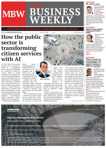 The Malta Business Weekly - 15 Dec 2022