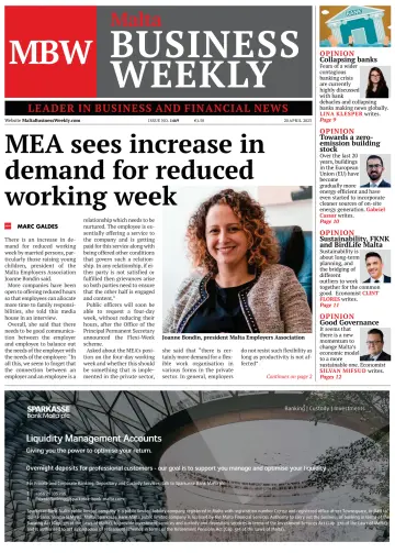 The Malta Business Weekly - 20 Apr 2023