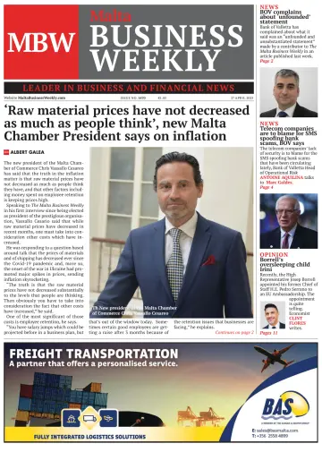 The Malta Business Weekly - 27 Apr 2023