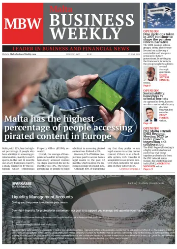 The Malta Business Weekly - 15 Jun 2023