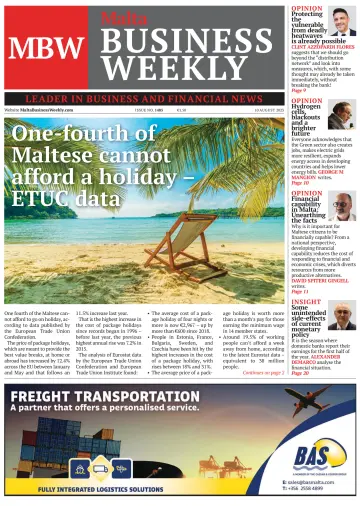 The Malta Business Weekly - 10 Aug 2023