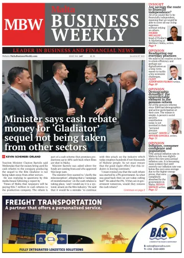 The Malta Business Weekly - 24 Aug 2023