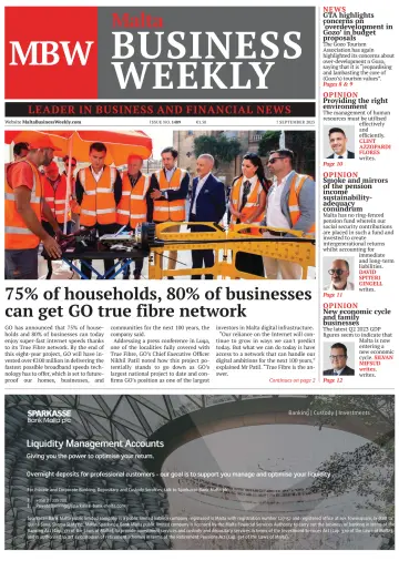 The Malta Business Weekly - 7 Sep 2023
