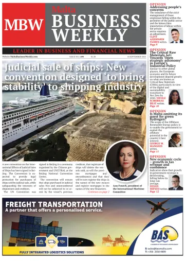 The Malta Business Weekly - 14 Sep 2023