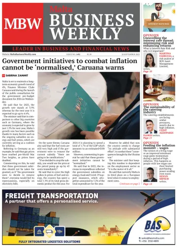 The Malta Business Weekly - 28 Sep 2023