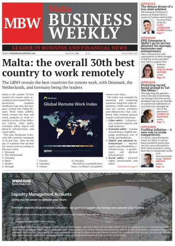 The Malta Business Weekly - 19 Oct 2023