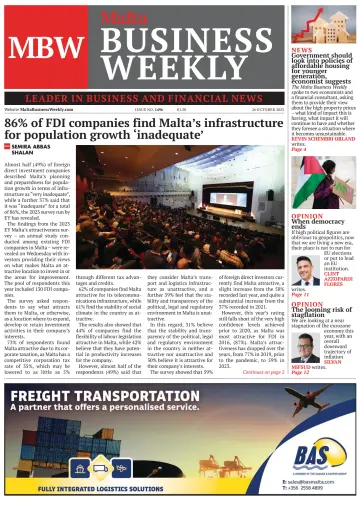The Malta Business Weekly - 26 Oct 2023