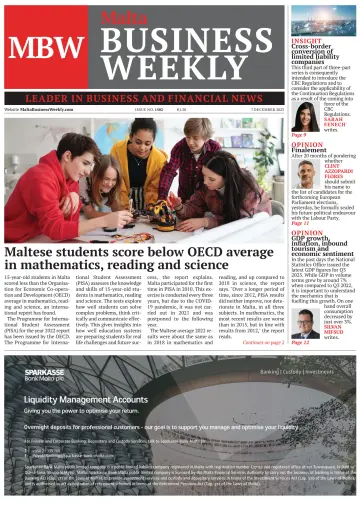 The Malta Business Weekly - 7 Dec 2023