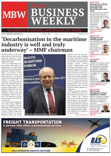 The Malta Business Weekly - 8 Feabh 2024