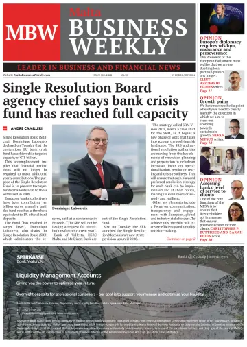 The Malta Business Weekly - 15 Feabh 2024