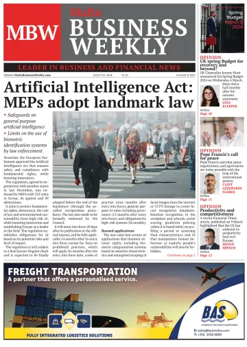 The Malta Business Weekly - 14 marzo 2024