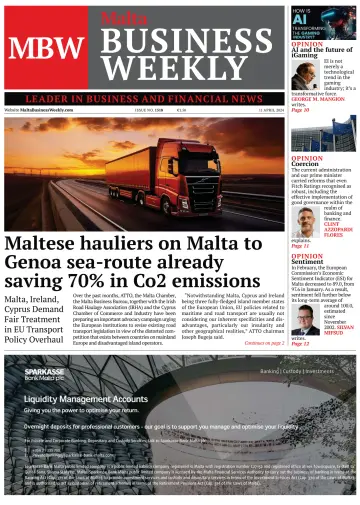 The Malta Business Weekly - 11 Ebri 2024
