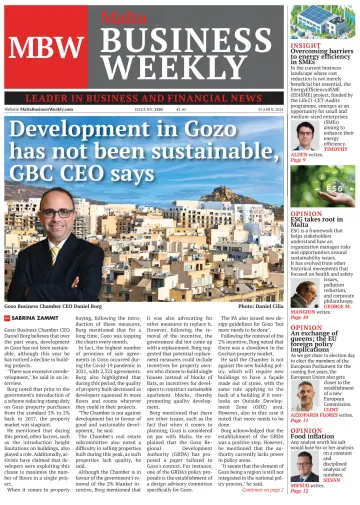 The Malta Business Weekly - 25 Apr 2024