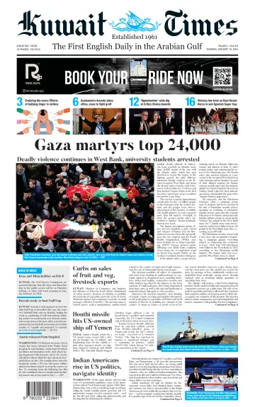 Kuwait Times - 16 Jan 2024