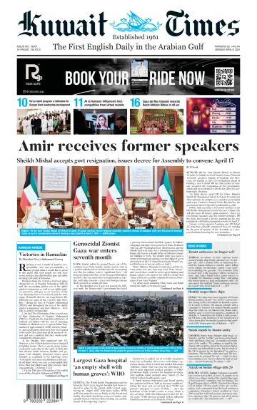Kuwait Times - 08 avr. 2024
