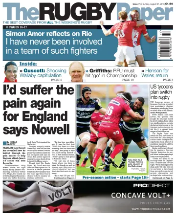 The Rugby Paper - 21 Aug 2016