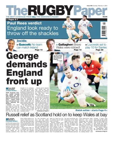 The Rugby Paper - 4 Chwef 2024