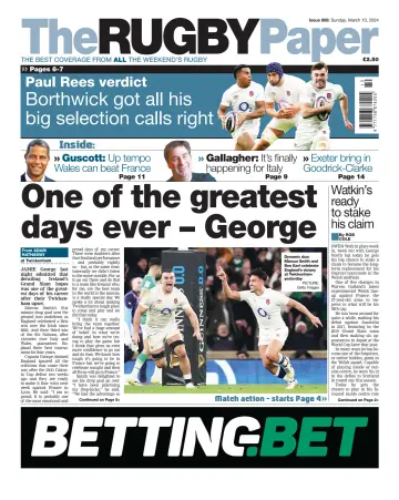 The Rugby Paper - 10 mars 2024