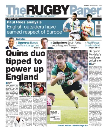 The Rugby Paper - 21 Apr. 2024