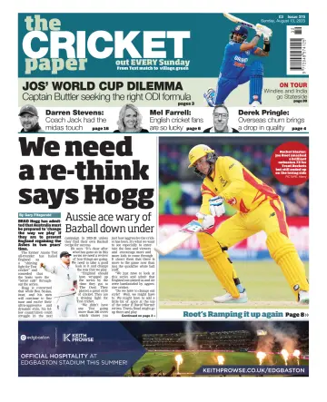The Cricket Paper - 13 agosto 2023