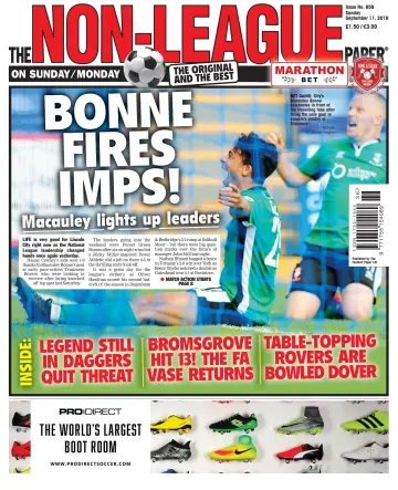 The Non-League Football Paper - 11 Sep 2016