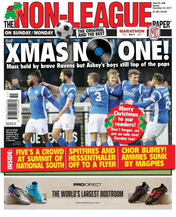 The Non-League Football Paper - 24 Dec 2017