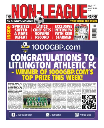 The Non-League Football Paper - 18 Chwef 2024