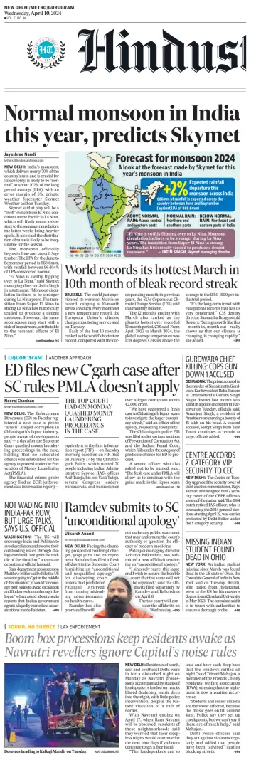 Hindustan Times (Gurugram) - 10 4월 2024