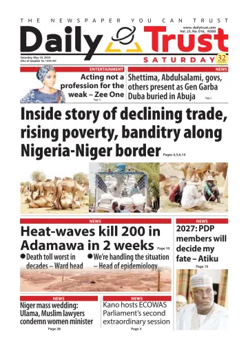 Daily Trust Saturday - 18 May 2024