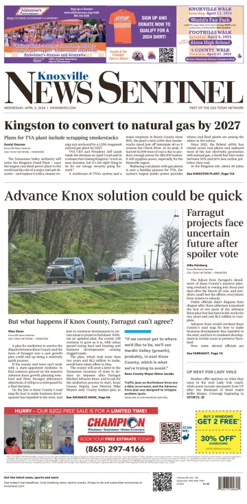 Knoxville News Sentinel - 3 Apr 2024