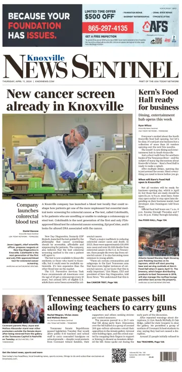 Knoxville News Sentinel - 11 Apr 2024