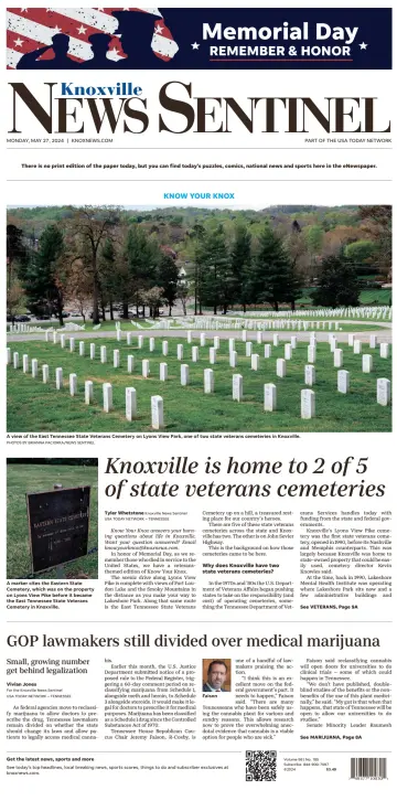 Knoxville News Sentinel - 27 май 2024