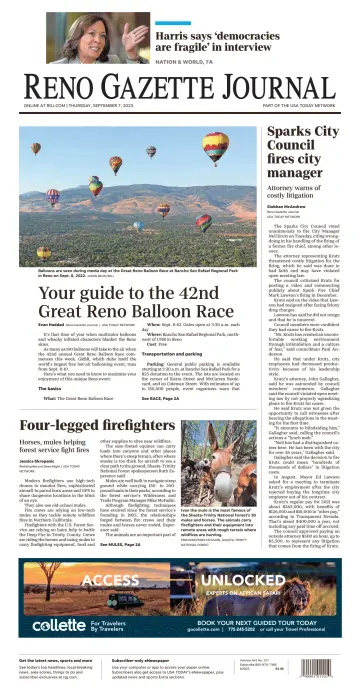 Reno Gazette Journal - 7 Sep 2023