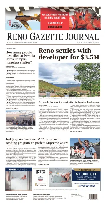 Reno Gazette Journal - 15 Sep 2023