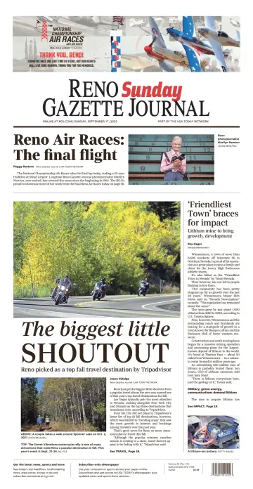 Reno Gazette Journal - 17 Sep 2023